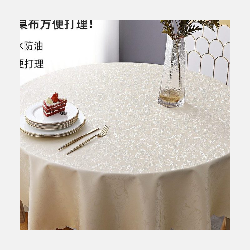圆形免洗桌布 防水防烫大圆桌布 细节图1