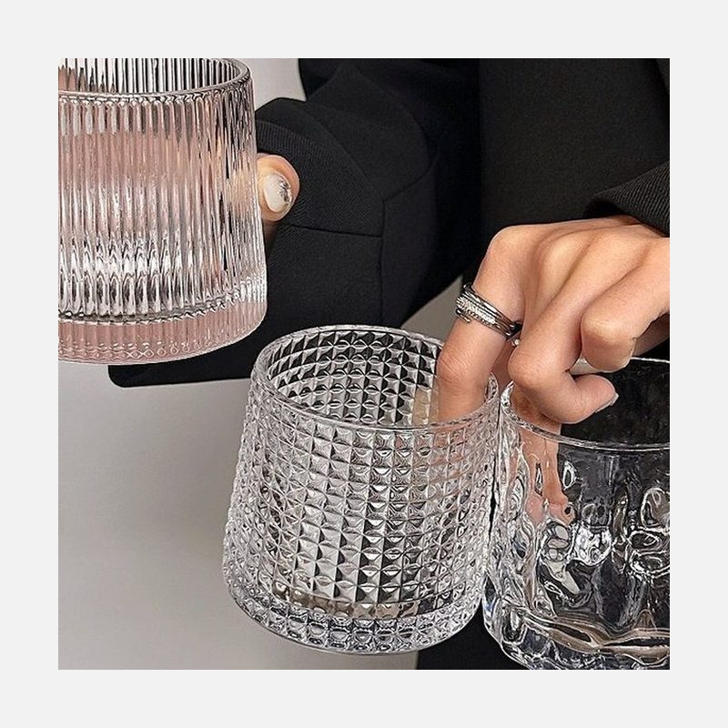 复古玻璃杯 冰美式拿铁咖啡杯 细节图1